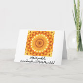 Sunshine and Happiness Mandala Card Karte (Rückseite)