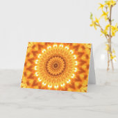 Sunshine and Happiness Mandala Card Karte (Gelbe Blume)
