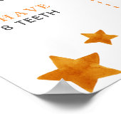 Sunshine and Rainbow 1. Geburtstag Meilenstein Boa Poster (Ecke)