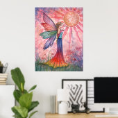 Sunshine and Rainbow Fairy Poster (Heimbüro)