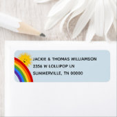 Sunshine and Rainbows Address Lable (Insitu)