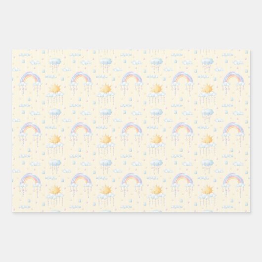 Sunshine and Rainbows  Geschenkpapier Set (Vorderseite)