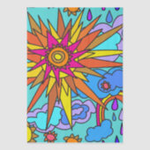 Sunshine and Rainbows Tissue Paper Seidenpapier (Vorderseite)