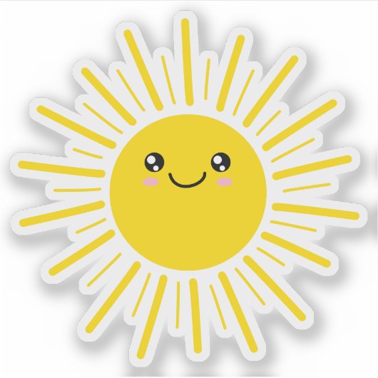 Sunshine Aufkleber (Vorderseite)