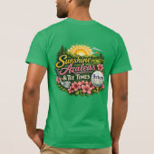 Sunshine Azaleas and Tee Times Thrive TShirt (Rückseite)