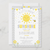 Sunshine Baby Dusche Einladung Boy Baby Dusche (Vorderseite)