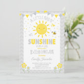 Sunshine Baby Dusche Einladung Boy Baby Dusche (Stehend Vorderseite)