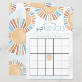Sunshine Baby Dusche Geschenk Bingo Spiel