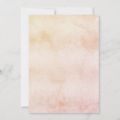 Sunshine Baby Dusche Rosa Mädchen Luxus Einladung (Rückseite)