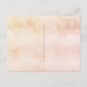 Sunshine Baby Dusche Rosa Mädchen Sonne Einladungspostkarte (Rückseite)