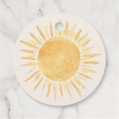 Sunshine Baby Dusche Vielen Dank Geschenkanhänger (Rückseite)