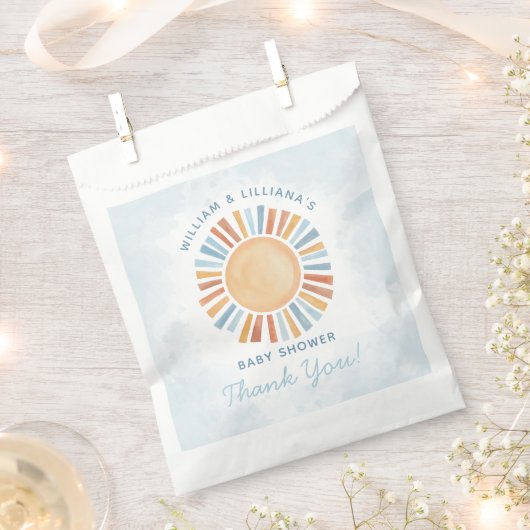 Sunshine Baby Dusche Vielen Dank Geschenktütchen (Ausgeschnitten)