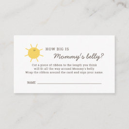 Sunshine Baby Dusche wie groß ist Mommys Bly Begleitkarte