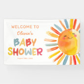 Sunshine Baby Dusche Willkommen Banner (Horizontal)