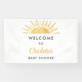 Sunshine Baby Dusche Willkommen Banner (Horizontal)