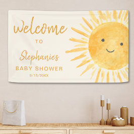 Sunshine Baby Dusche Willkommen Banner