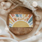 Sunshine Baby Duwer Boho Retro Windelwanne Begleitkarte