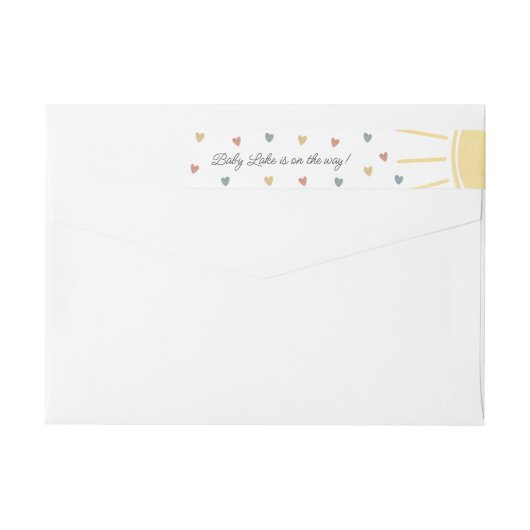 Sunshine Baby Duwer Gender Neutral Watercolor (Rückseite)