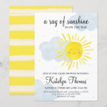 Sunshine Baby Duwer Invitation Geschlecht neutral