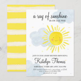 Sunshine Baby Duwer Invitation Geschlecht neutral Einladung