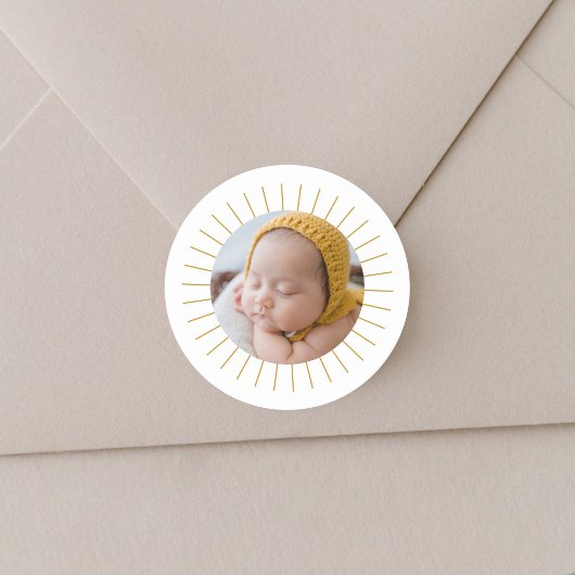 Sunshine Baby Foto Umschlag Aufkleber Stickers