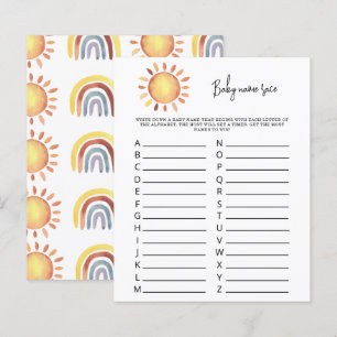 Sunshine Baby Name Race