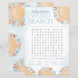 Sunshine Baby Shooter Word Search Game