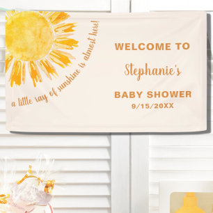 Sunshine Baby Shower Banner