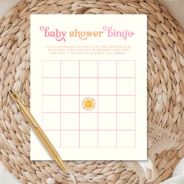 Sunshine Baby Shower Bingo Game (Von Creator hochgeladen)