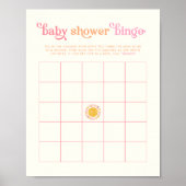 Sunshine Baby Shower Bingo Game Print Poster (Vorne)