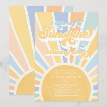 Sunshine Baby Shower Boho Mute Rainbow Sunshine