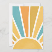 Sunshine Baby Shower Boho Retro Gelbe Sonnenschein Einladung