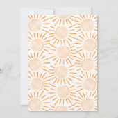 Sunshine Baby Shower Einladung (Rückseite)