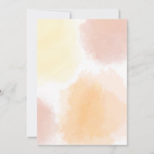 Sunshine Baby Shower Einladung (Rückseite)