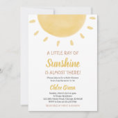 Sunshine Baby Shower Einladung (Vorderseite)