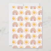 Sunshine Baby Shower Einladung (Rückseite)