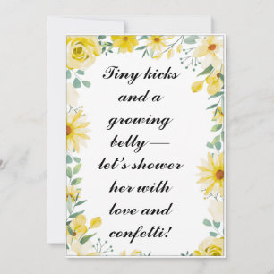 Sunshine Baby Shower Einladung   Bearbeitbarer Gel