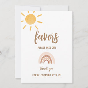 Sunshine Baby Shower Favorit Card Einladung