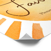 Sunshine Baby Shower Favoriten Poster (Ecke)