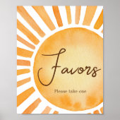 Sunshine Baby Shower Favoriten Poster (Vorne)