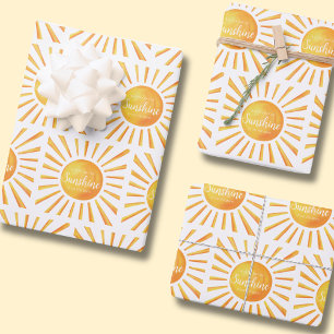 Sunshine Baby Shower Geschenkpapier Set