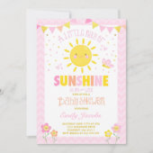 Sunshine Baby Shower Invitation Girl Baby Dusche Einladung (Vorderseite)