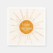 Sunshine Baby Shower Serviette (Vorderseite)