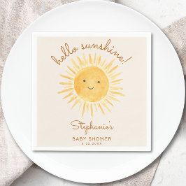 Sunshine Baby Shower Serviette