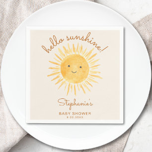 Sunshine Baby Shower Serviette