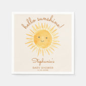 Sunshine Baby Shower Serviette (Vorderseite)