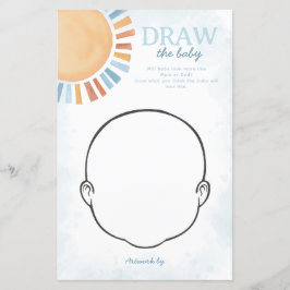 Sunshine Baby Shower Zeichne das Baby Game
