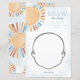 Sunshine Baby Shower Zeichne das Baby Game