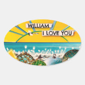 SUNSHINE BANNER OVALER AUFKLEBER (Vorderseite)