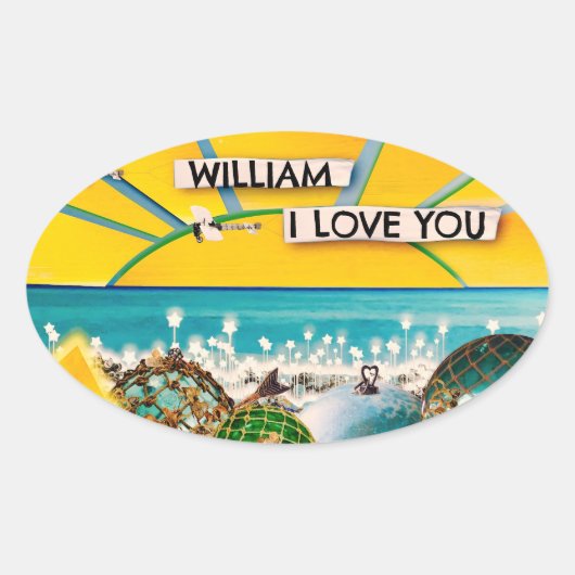 SUNSHINE BANNER OVALER AUFKLEBER (Vorderseite)